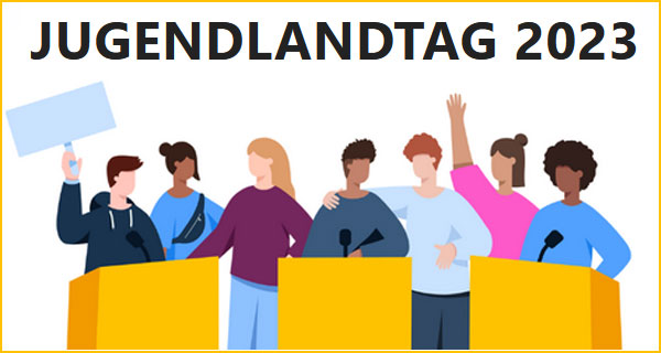 8. Jugendlandtag im Landtag von Baden-Württemberg 2023. Grafik: Landtag BW