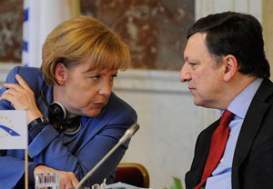 Angela Merkel und José Manuel Barroso