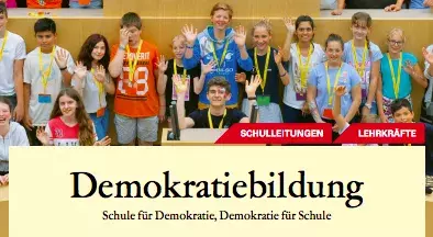 Leitfaden Demokratiebildung Titelbild