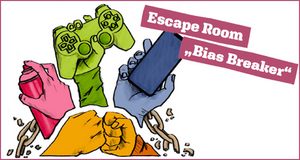 Escape Room „Bias Breaker“. Grafik: Projekt „Läuft bei Dir! Werte. Wissen. Weiterkommen.“