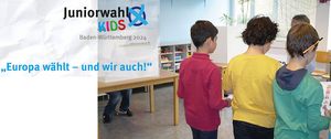 Ausschnitt aus dem Flyer Juniorwahl Kids „Europa wählt – und wir auch!“