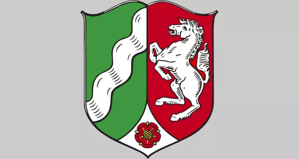 Wappen von Nordrhein-Westfalen (Foto: Wikimedia / gemeinfrei)