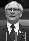 Erich Honecker. Foto: Bundesarchiv. Bild 183-1986-0421-044. Rainer Mittelstädt. CC-BY-SA-3.0.de.