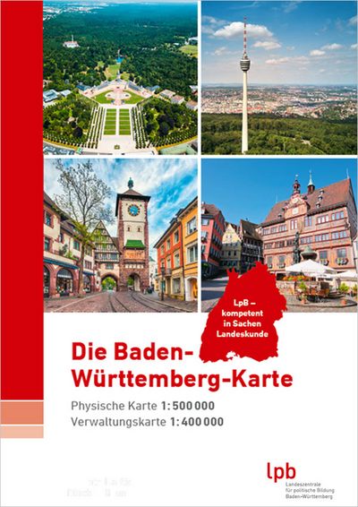 Die Baden-Württemberg Karte, GROSS