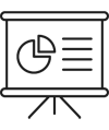 Icon Seminar. Grafik: Symbol Flipchart