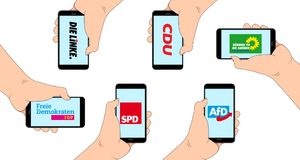 Symbolbild Smartphones. Grafik: LpB BW/Canva