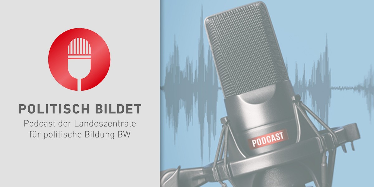 Podcast POLITISCH BILDET der Landeszentrale für politische Bildung BW. Grafik: icon-icons.com