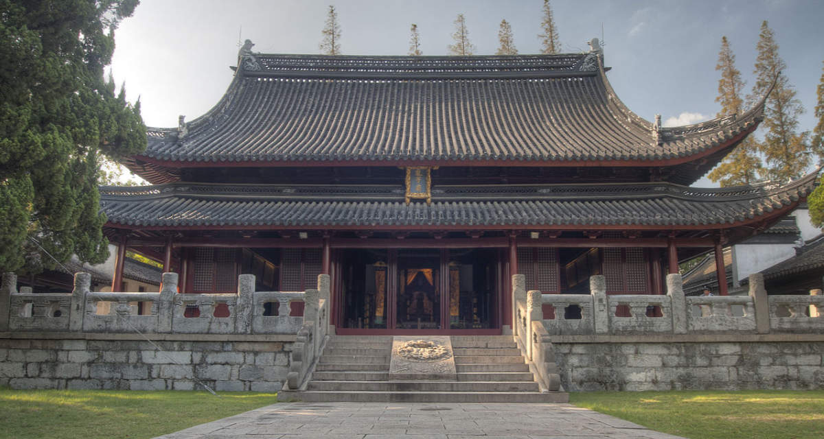 Historischer konfuzianischer Tempel. Die chinesische Parteiführung beruft sich immer wieder auf Lehren aus der konfuzianischen Philosophie.