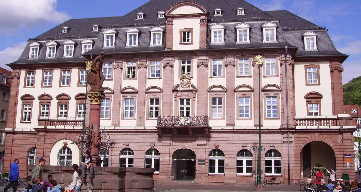 Das Rathaus in Heidelberg.