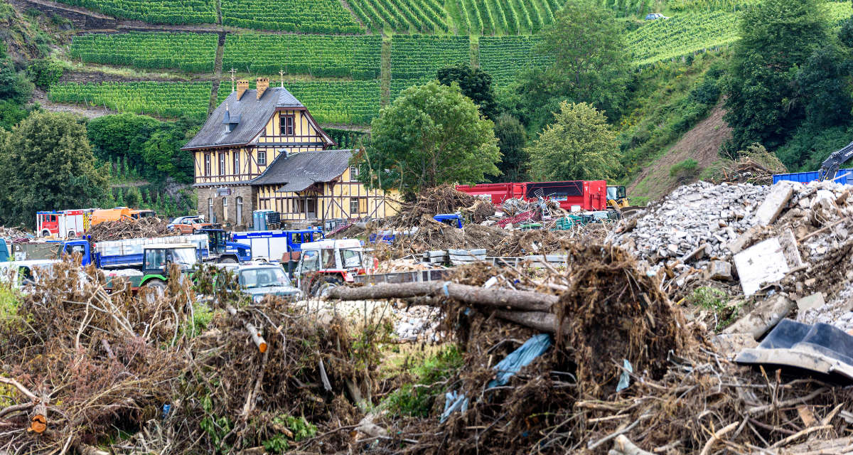 Flut in der Eifel im Juli 2021. Foto: Adobe Stock | Dwi