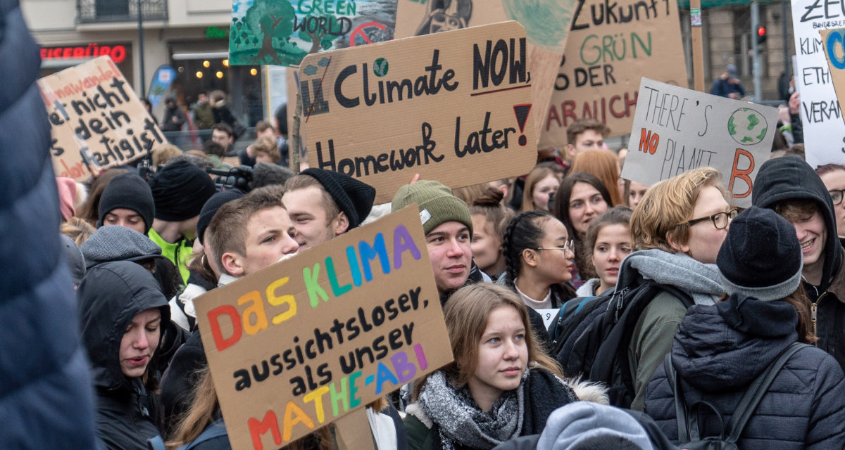 Fridays For Future-Demonstration in Berlin. Foto: unsplash | Mika Baumeister