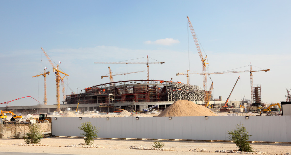 Stadionbau in Katar. Foto: Adobe Stock | philipus