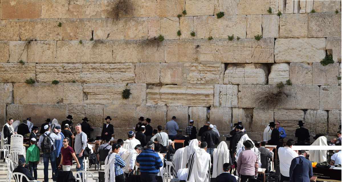 Die Klagemauer in Jerusalem.