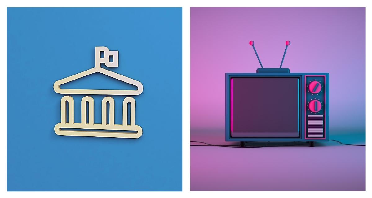 Politik und Serien. Collage: LpB BW via Canva.