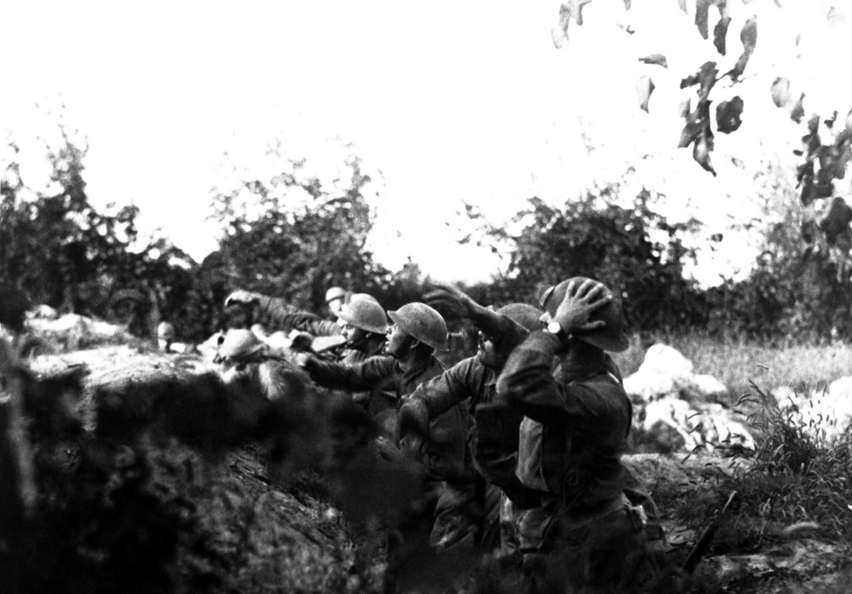 Amerikanische Soldaten an der Piave-Front 1918