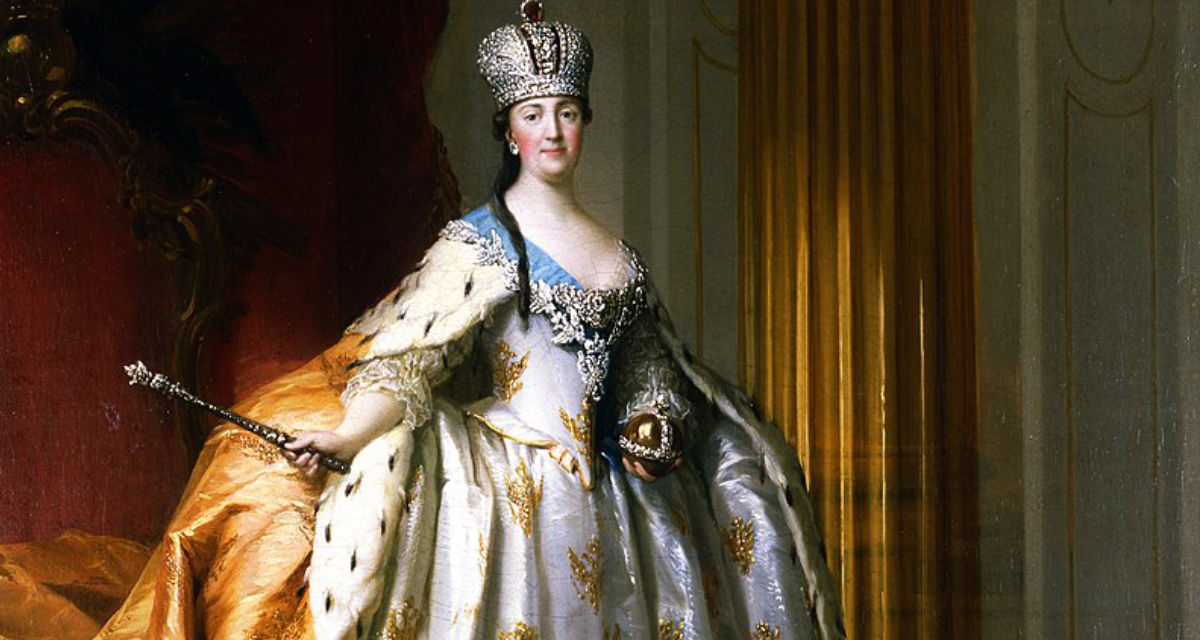 Katharina II. im Ornat der regierenden Kaiserin (1778) | Wikipedia | Vigilius Eriksen | gemeinfrei 